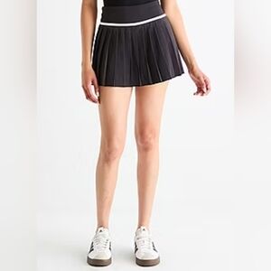 Arizona Jean Company Black Pleated Mini Skirt with White Trim